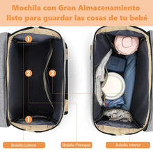 Cargar imagen en el visor de la galería, Mochila Cambiador Bebés Multifunción 3 en 1
