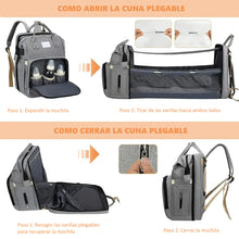 Cargar imagen en el visor de la galería, Mochila Cambiador Bebés Multifunción 3 en 1
